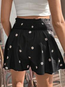 SHEIN Solid Color Maternity Shorts, Fashionable For Summer