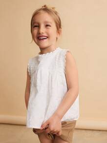 Ontre 2件套年轻女孩宽松休闲背心和短裤套装 - 杏色 - 查看 5