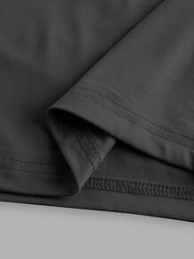 SHEIN EZwear 4件套休闲简约方领和圆领短袖短款上衣女士夏季T恤 - 彩色 - 查看 9