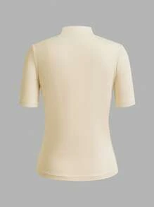 SHEIN EZwear 4件套女士修身高领长袖打底T恤套装，适合换季时节，秋季外出穿着 - 彩色 - 查看 10