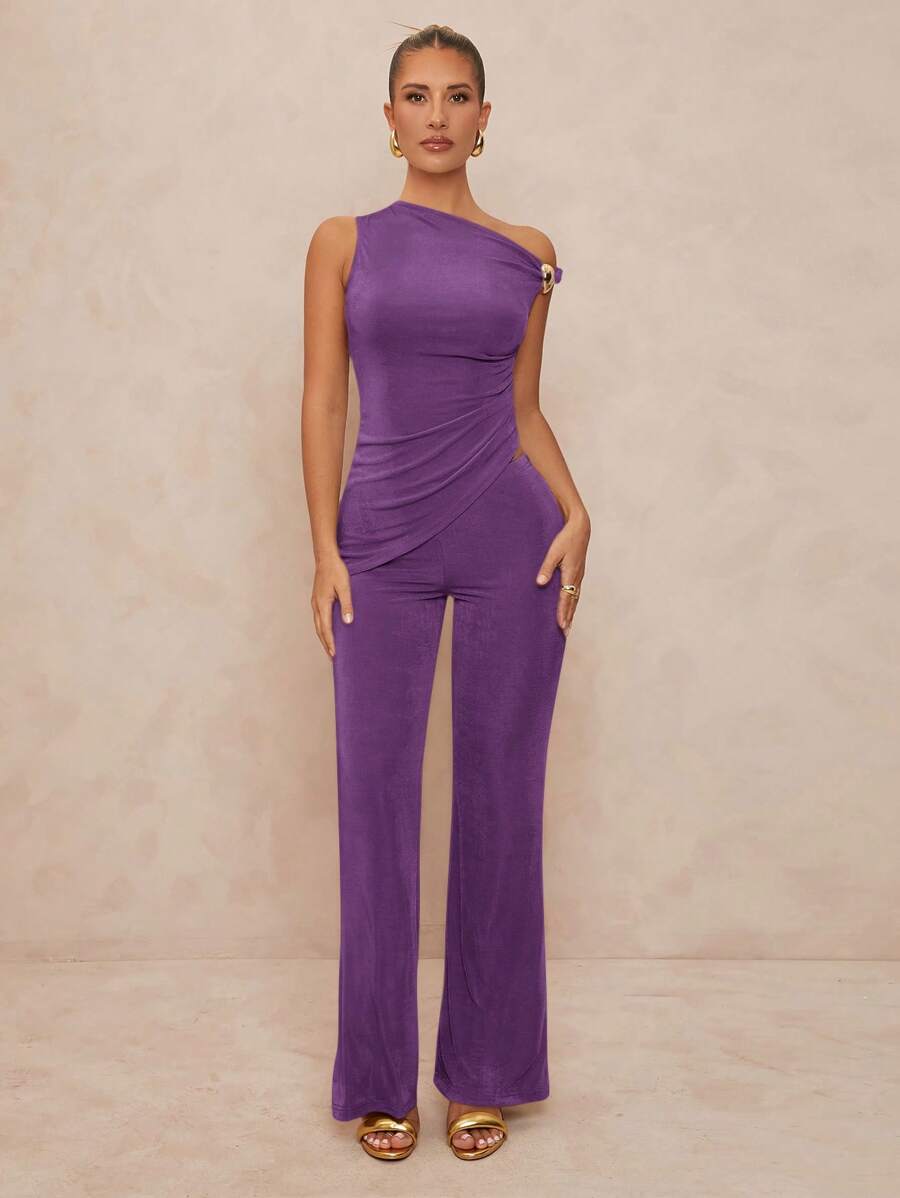 Lumalex Women Two Pieces Outfits For Daily Wear - Purple - View 1