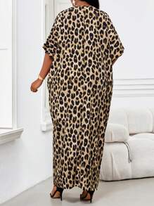 SHEIN Lady 春夏休闲优雅波西米亚风优雅休闲工作白色圆领花瓣袖女装度假装女士沙滩装女士海滩度假沙滩裙婚礼宾客礼服女士商务休闲女士舞会礼服，女士太阳裙 - 彩色 - 查看 3