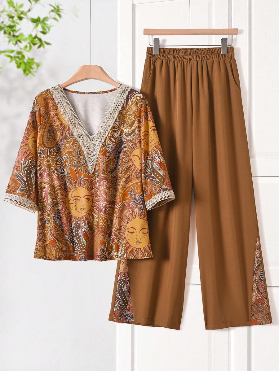 Rusticease Women Two Pieces Outfits For Daily Wear - Multicolor - View 1