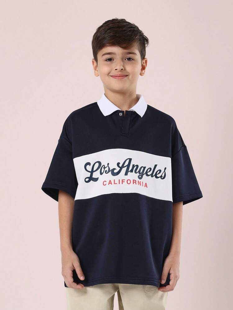 Polo imprimé California City pour garçon