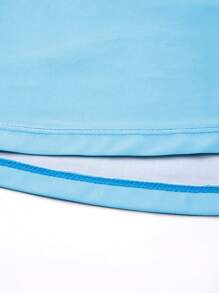 Manfinity Swimmode 男式字母印花插肩袖长袖冲浪T恤 - 彩色 - 查看 5