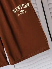 Women Two Pieces Outfits For Daily Wear - Brown - View 8