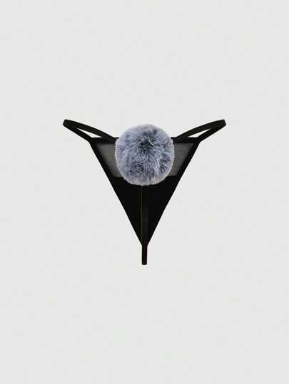 Kawaii سروال نسائي مثير مع ذيل أرنب مزيف