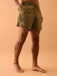 Musero Graphic Print Swim Shorts Summer Streetstyle Vacation Casual