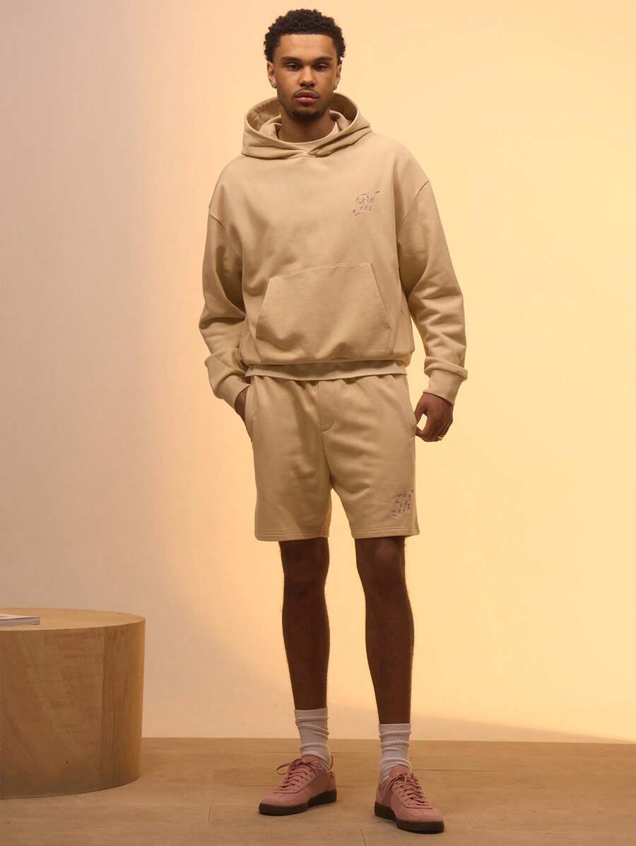 Musero Premium Embroidered "M" Logo Jogger Shorts Only Spring Summer Street Style Holiday Vacation Casual