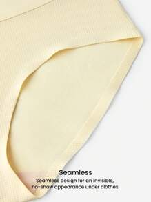 LUVLETTE 2条装基础款高腰隐形三角裤腰部收腹塑身内裤套装透气女士内衣 - 彩色 - 查看 9