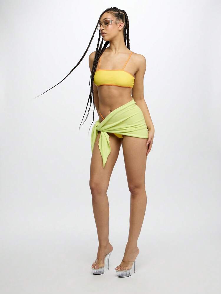 SUMWON WOMEN Terry Towelling Mini Skirt Women Skirts