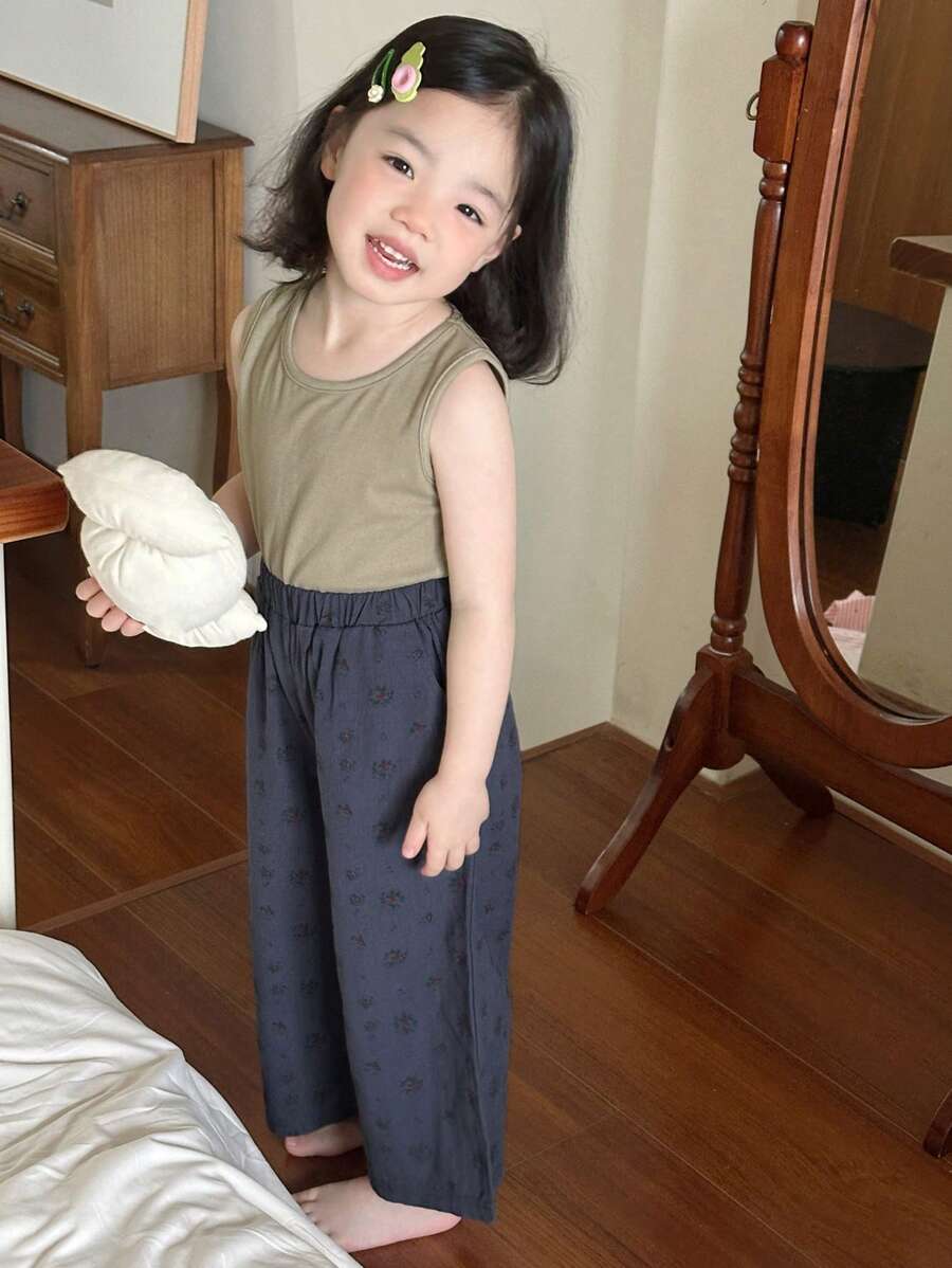 DAZY 女童秋季服装，女童家居服 - 藍色 - 查看 1