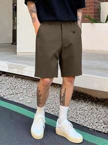 Claim Dot Herren Sommer Modische Business Lässig Anzug Shorts