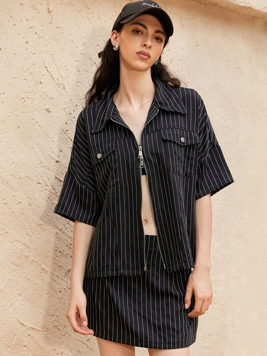 Aveloria GENKIRA Women Two Pieces Outfits For Daily Wear - Black - View 1