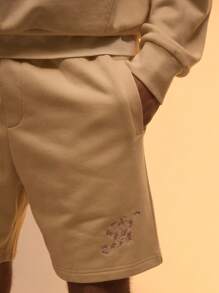 Musero Premium Embroidered "M" Logo Jogger Shorts Only Spring Summer Street Style Holiday Vacation Casual