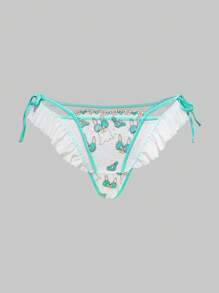 ROMWE Kawaii Bộ đồ lót cỡ lớn có gọng thép thêu tinh xảo cho tiệc vườn giữa mùa hè - Nhiều màu - Xem 6