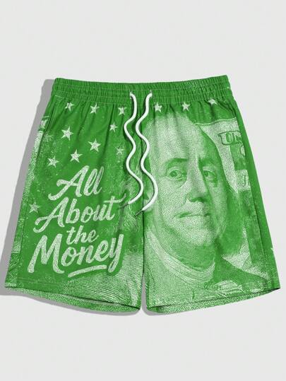 Street Life Christliche Motivdruck Herren Lässig Shorts, Sommer