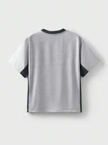 SHEIN Back To School Outdoor Sports Tops For Tween Boys - Multicolor - View 5