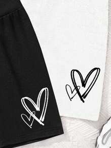 Tween Girls' Casual Minimalist Mid-Length Leggings, Suitable For Spring And Summer - Multicolor - View 4