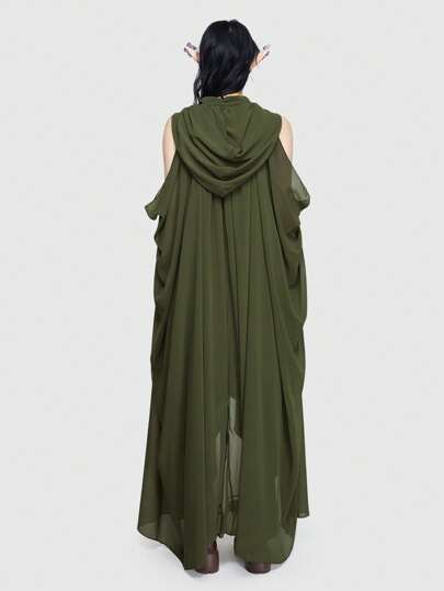 Fairycore Woodland Fairy Queen Lightweight Hooded Vintage Cape