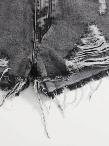 Denim Shorts, Minimalist & Fashionable, Suitable For Summer Shorts For Women Jeans - Black - View 5