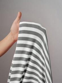 Slaydiva Abito mini elegante a righe con colletto tipo polo, nuovo per l'estate 2025, adatto per festa e shopping