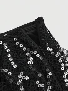 ROMWE Grunge Punk 女士日常两件套服装 - 黑色 - 查看 3