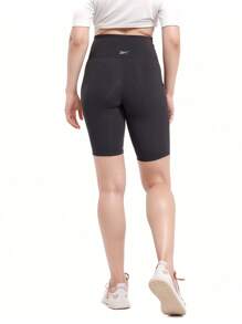 REEBOK Lux High RIse Bike Shorts - Black - View 3