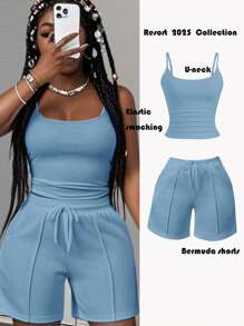 Slaydiva Conjunto de dos piezas para mujer para uso diario