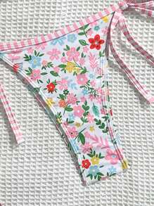 Swim Mod 2 件套女士休闲假日海滩派对泳衣 - 彩色印花比基尼套装