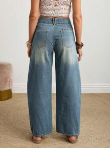 EMERY ROSE 女士宽松牛仔裤，夏季时尚