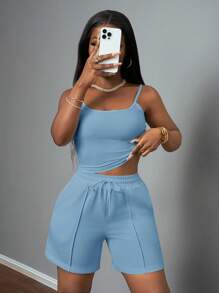 Slaydiva Conjunto de dos piezas para mujer para uso diario