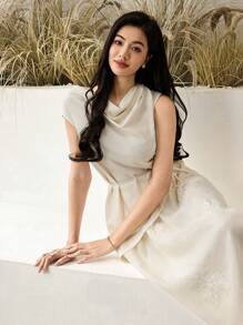 Heiryn Women Two Pieces Outfits For Daily Wear - Apricot - View 4