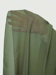 ROMWE Fairycore ردا ملكة الجان الغابة إكليل خفيف الوزن بقلنسوة من النمط القديم