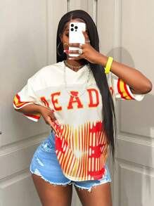 BamGleam Street 88 Digitales Rundhals T-Shirt