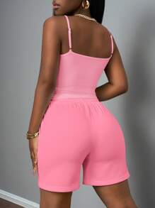 Slaydiva Women Two Pieces Outfits For Daily Wear - Pink - View 11