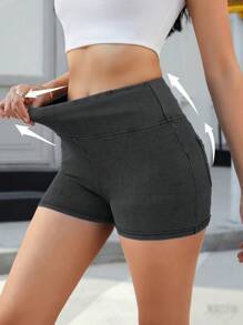 SHEIN Essnce Shorts de mezclilla para mujer, de moda para el verano