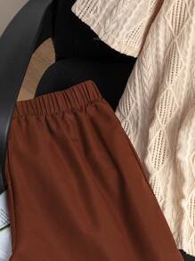 2件套男士及青少年男孩纹理图案翻领衬衫和工装短裤套装 - 彩色 - 查看 4