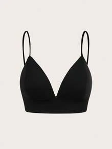 SHEIN BASICS 2 件套休闲纯色短款吊带背心和圆领宽松短款短袖透明网眼上衣 - 黑色 - 查看 5