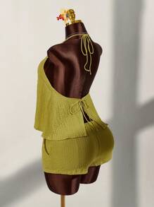 Amplova Conjuntos de dos piezas para mujer para usar a diario - Verde - Ver 2