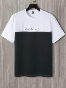 Manfinity Homme Men's Fashionable Short Sleeve T-Shirt, Suitable For Summer - Multicolor - View 5