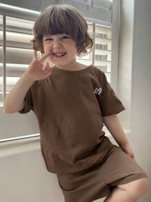 Hapijoa Boys Loungewear, Kids Autumn Clothes - Brown - View 5