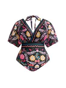 Swim Oasis 1pc Plus Size One-Piece Swimsuit, Fashionable For Summer - Multicolor - View 3