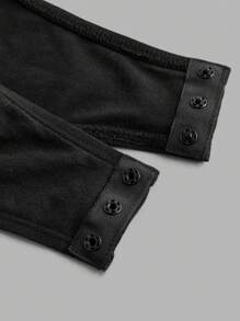 SHEIN LUNE 2pcs Set Casual Minimalist Solid Color Versatile Short Sleeve Bodysuit, Suitable For Spring & Summer Suitable For Going Out,Casual - Multicolor - View 6