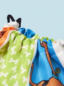 SCOOBY-DOO X SHEIN 抽绳背包，适合运动、健身、旅行、游泳、沙滩、健身房锻炼包，男女通用 - 彩色 - 查看 5