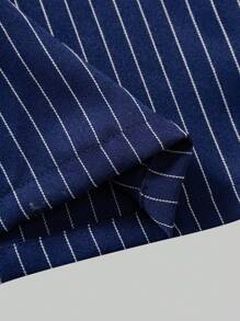 Tween 女童休闲优雅简约宽松连体裤，配有可调节隐形肩带，适合通勤、外出、街头风格 - 藏蓝色 - 查看 5