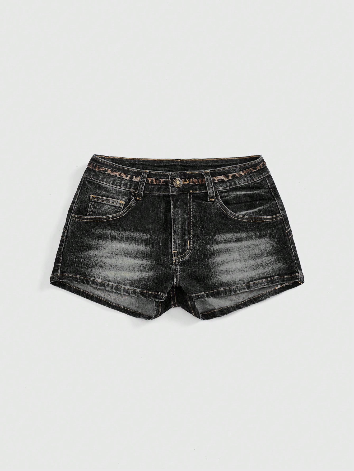 Our Grunge Punk Women Y2K Party Denim Shorts With Low Waist