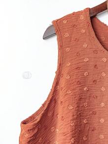 Linhara EMERY ROSE 女士圆领无袖上衣和长款宽松裤休闲套装夏季，夏季女装 - 橘色 - 查看 4