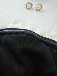 Swim Vcay Conjunto de bikini sexy con parte superior bandeau y decoración de calcomanías de verano para playa, traje de baño