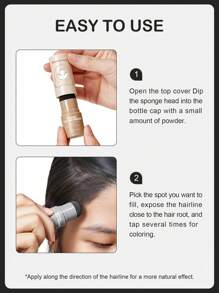 Polvo de acabado para rayitas, negro, cubrir raíces, rellenar manchas escasas, múltiples opciones de color, adecuado para todo tipo de cabello, ideal para vacaciones, fiestas, viajes, actividades al aire libre, moda Y2k y cosplay, para el día de San Valentín, regalo de San Valentín, adecuado para el cuidado personal de primavera - Gris Oscuro - Ver 6